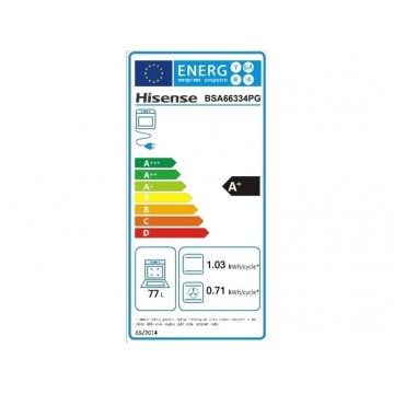 Hisense BSA66334PG + E6432C Φούρνος άνω Πάγκου 77lt με Κεραμικές Εστίες Π59.5εκ. Μαύρος